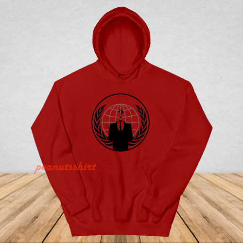 Anonymous Logo Hoodie For Unisex