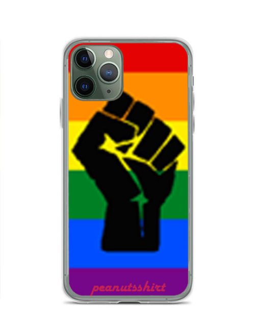 BLM Pride Rainbow Black Lives Matter iPhone Case