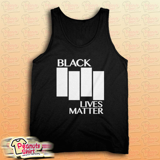 Black Lives Matter Black Flag Parody Tank Top for Unisex