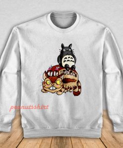 Catbus and Totoro A Fun Ride Sweatshirt