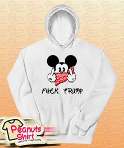 Fuck Trump Mickey Mouse Middle Finger Hoodie