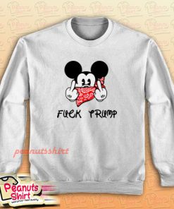 Fuck Trump Mickey Mouse Middle Finger Sweatshirt