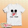 Fuck Trump Mickey Mouse Middle Finger T-Shirt