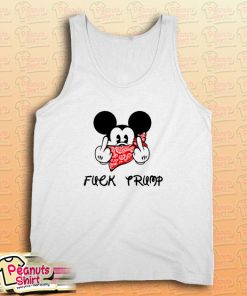 Fuck Trump Mickey Mouse Middle Finger Tank Top