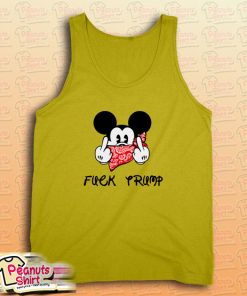 Fuck Trump Mickey Mouse Middle Finger Tank Top for Unisex