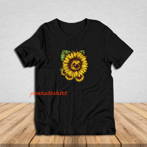 Sloth Sunflower T-Shirt