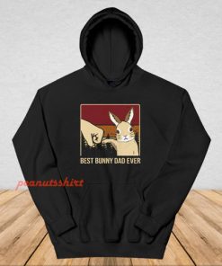 Vintage Best Bunny Dad Ever Fathers Day Gift Hoodie