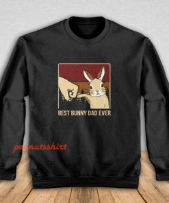 Vintage Best Bunny Dad Ever Fathers Day Gift Sweatshirt