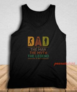 Vintage Photography Dad Man Myth Legend Tank Top