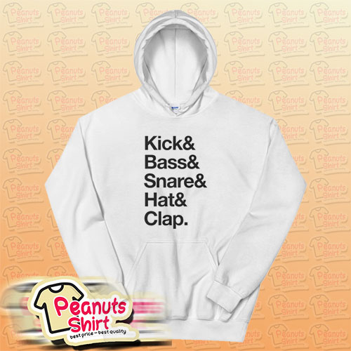 Kick Bass Snare Hat Clap Hoodie For Unisex