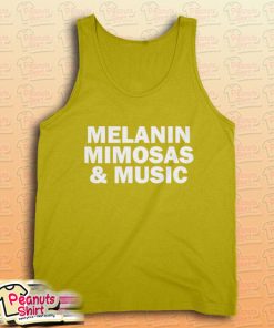 Melanin Mimosas and Music Yellow Tank Top