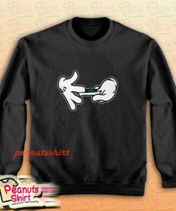 Mickey Mouse Hands Rolling Blunt Swag Sweatshirt