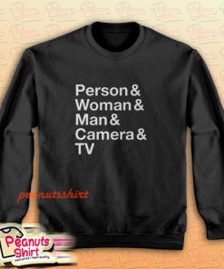 Person Woman Man Camera TV Sweatshirt