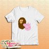 A Bathing Ape Bape Head X Peppa Pig Parody T-Shirt