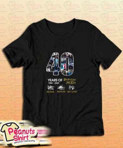 40 Years Of 1980 2020 Depeche Mode Signature T-Shirt