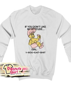 1 800 Eat Shit Troll Doll Sweatshirt