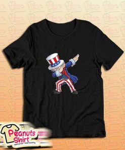 Dabbing Uncle Sam 4th Of July Kids Boys Men T-Shirt