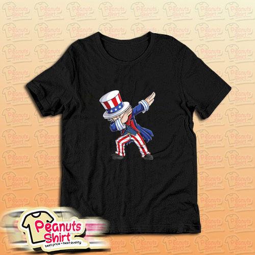 Dabbing Uncle Sam 4th Of July Kids Boys Men T-Shirt