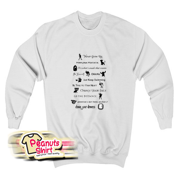11 Best Disney Lessons Sweatshirt