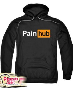 Pain Hub Orange Black Hoodie