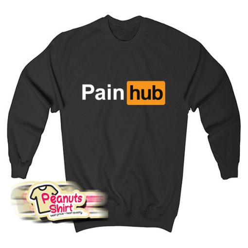 Pain Hub Orange Black Sweatshirt