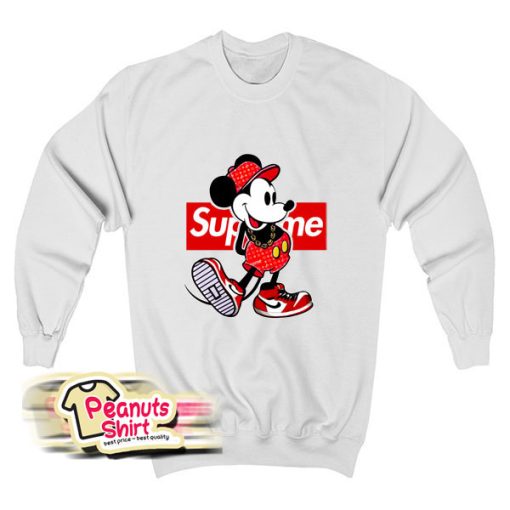 Old Disney Mickey Mouse Style Supreme Sweatshirt