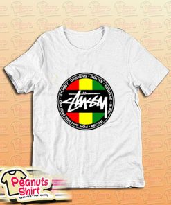 Stussy Roots Reggae Surf Rydim For Jah Irie Feeling T-Shirt