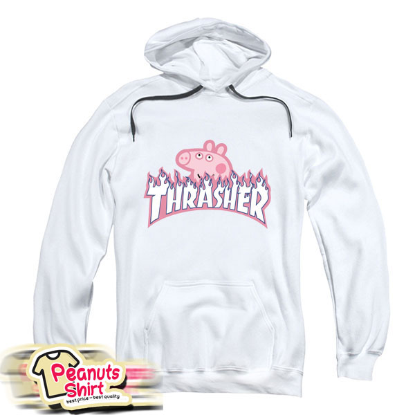 Thrasher Flame Peppa Head Hoodie