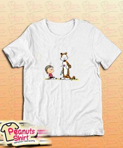 Calvin And Hobbes Playing T-Shirt