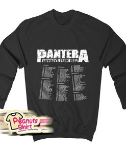 Pantera Tour S Cowboys From Hell Tour 1990 Sweatshirt