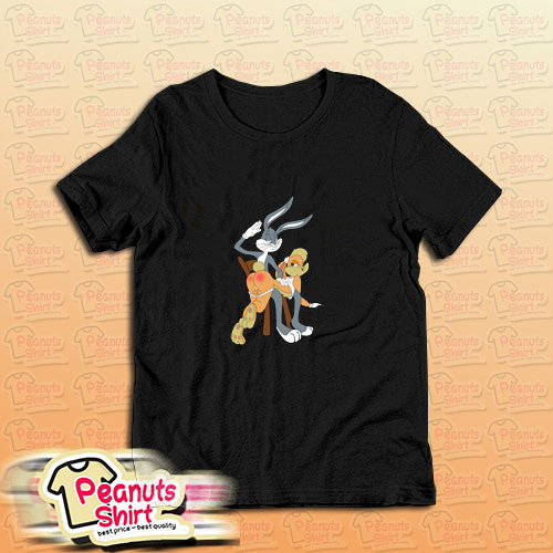 Bugs Bunny Spanking Naughty Lola Bunny T-Shirt