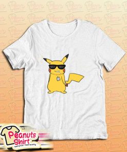 Pikachu Pokemon With Glasses T-Shirt