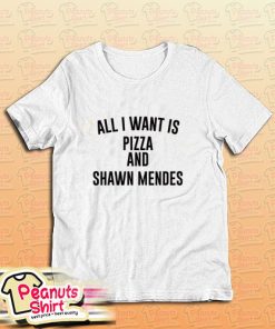 All I Want Is Pizza And Shawn Mendes T-Shirt