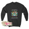 A Girl And Her Dog Living In Peace Sweatshirt