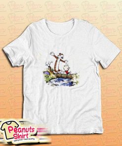 Calvin And Hobbes On The River T-Shirt