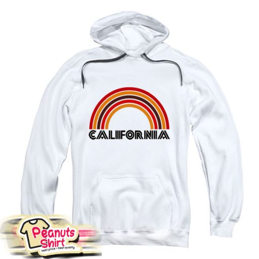 California Flocked Rainbow Hoodie