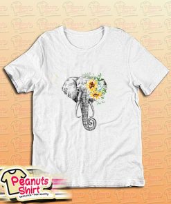 Elephant Sunflower T-Shirt