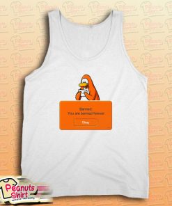 Penguin Banned You Are Banned Forever Tank Top