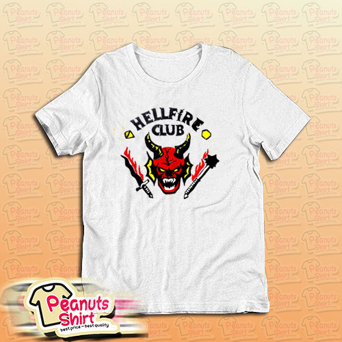 Stranger Things 4 Hellfire Club Skull & Weapons T-Shirt