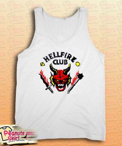 Stranger Things 4 Hellfire Club Skull & Weapons Tank Top