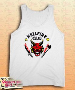 Stranger Things 4 Hellfire Club Skull & Weapons Tank Top