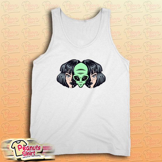 Alien Inside Human Girl Tank Top
