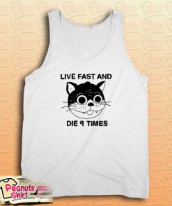 Live Fast And Die 9 Times Ringer Tank Top