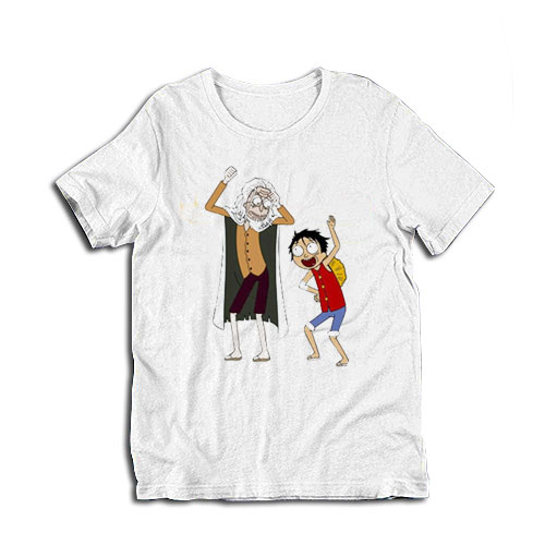 One Piece Luffy And Rayleigh Rick And Morty Parody T-Shirt