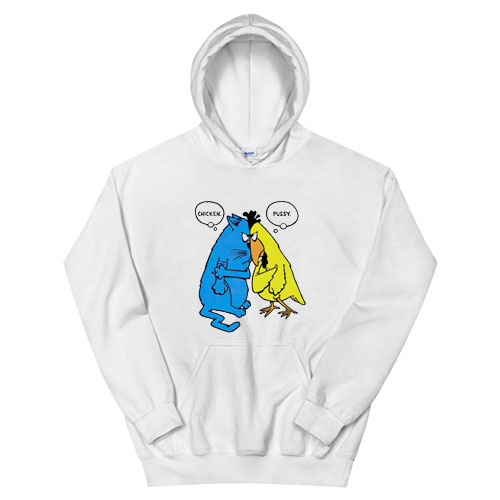 Vintage John Baynham Chicken Pussy Cartoon Hoodie
